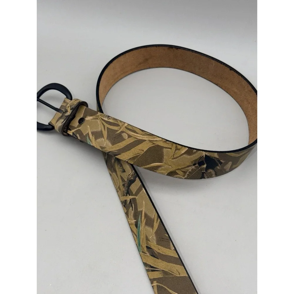 Bill Jordan Advantage Wetlands Camo Hunting Belt Royden Leather USA 38